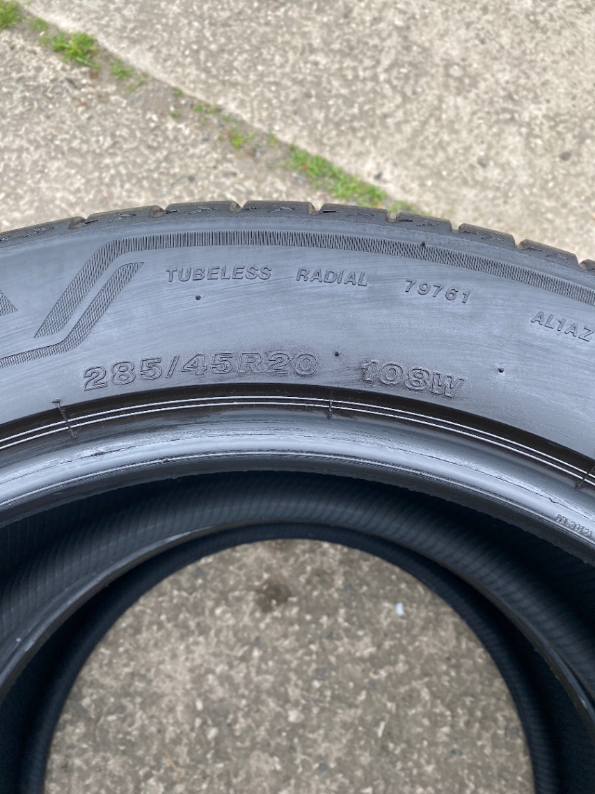 285/45R20 (108W) Bridgestone Alenza 001 6mm - 8