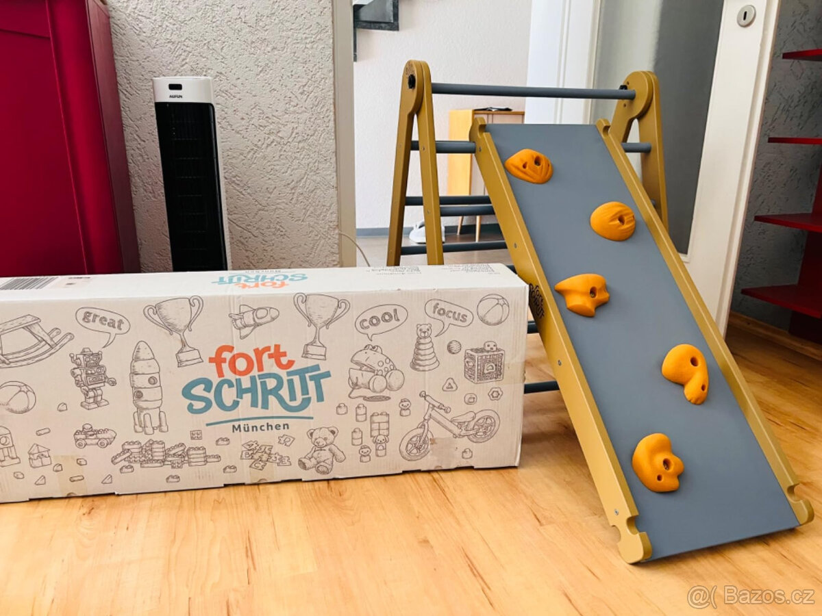 fortSCHRITT München® Lezecký dřevěný trojúhelník 3v1 (nový) - 8