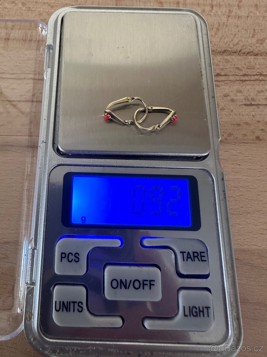 Zlaté dětské starožitné náušnice - 8