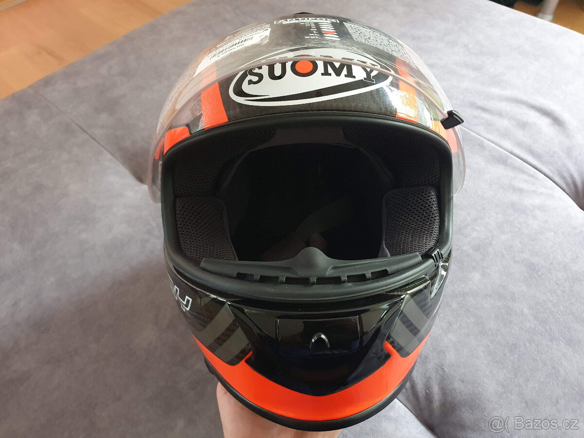 Integrální Přilba Helma Suomy SR-Sport Carbon Matt Red vel L - 8