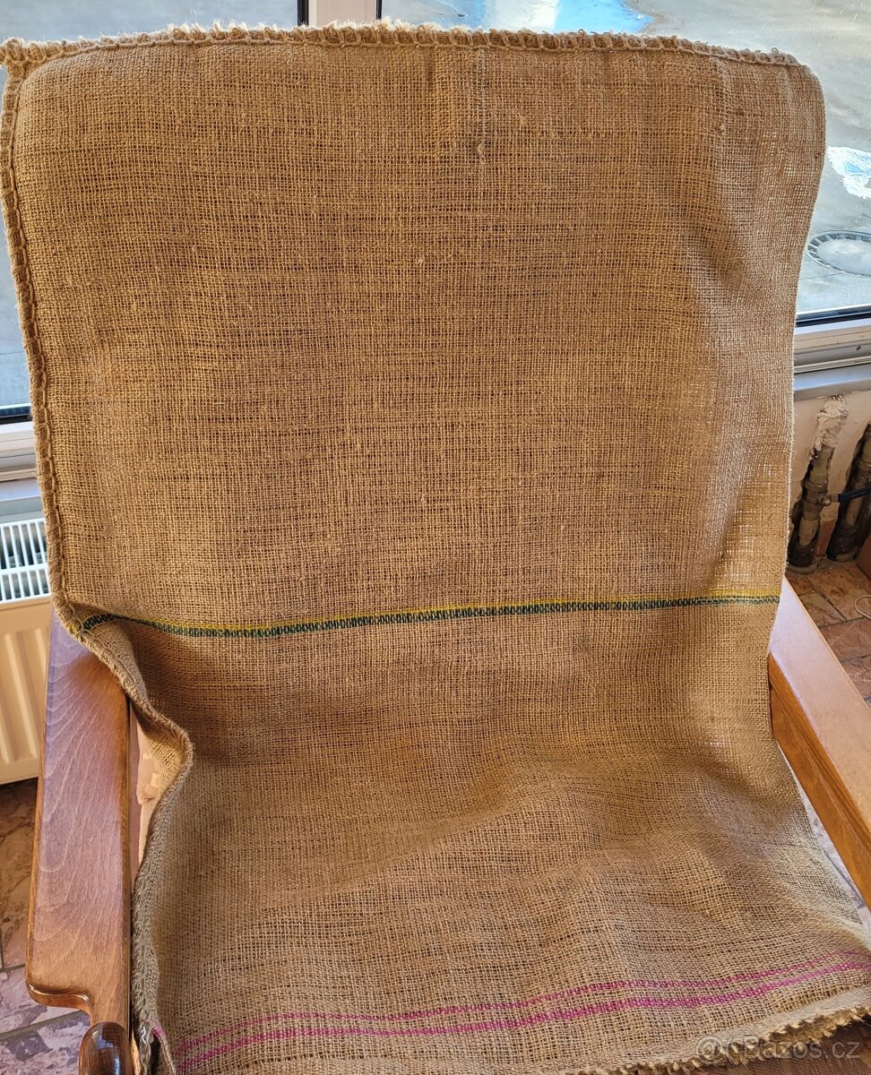 Dekorace: Jutové pytle na kávu, více kusů a více druhů, - 8