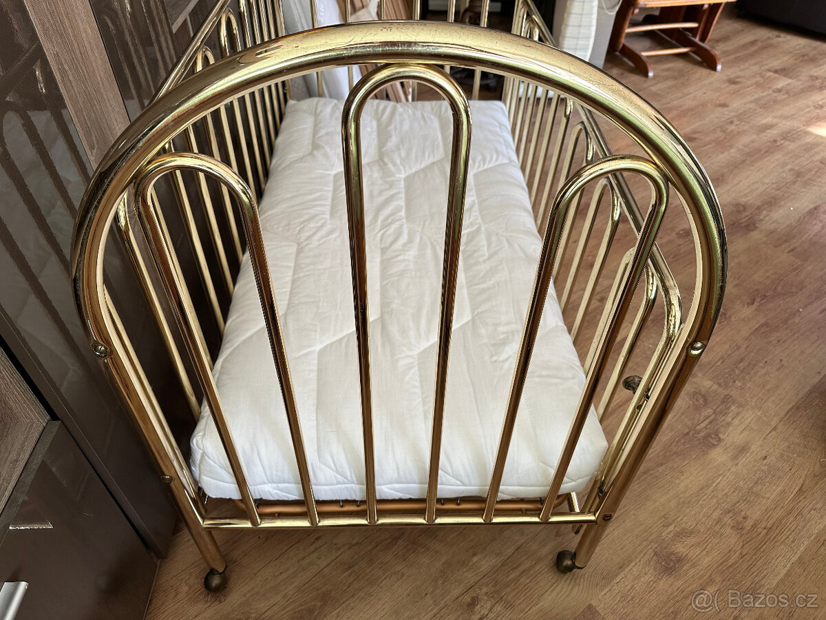 Zlatá postýlka pro miminko - TOP stav - 8