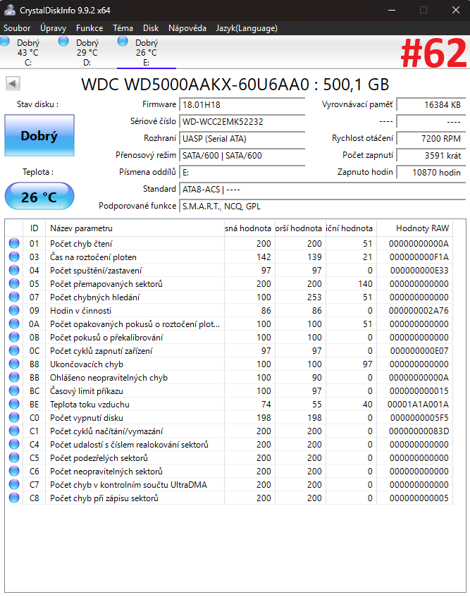 HDD 500GB SATA 3.5" - více modelů - 8