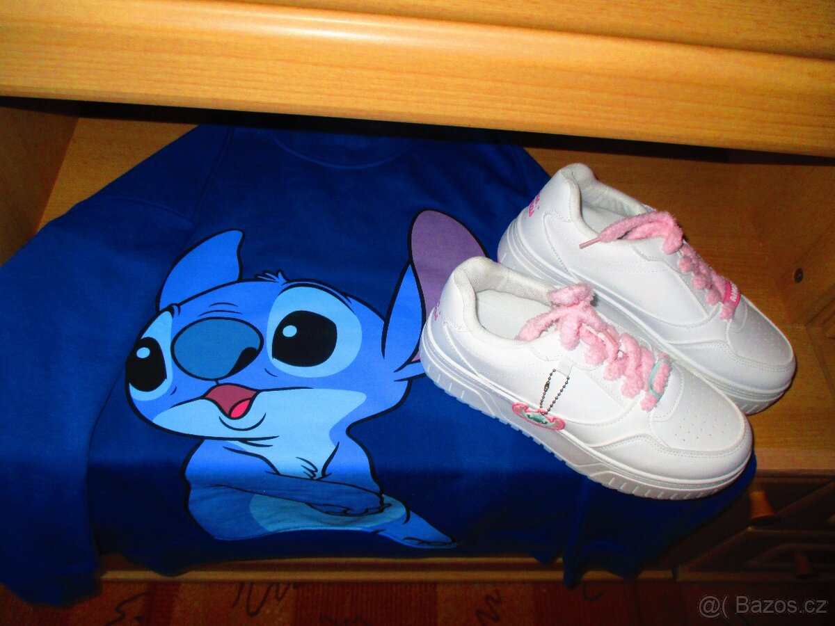 40,5 nenošené tenisky Stitch+mikinu přidám - 8