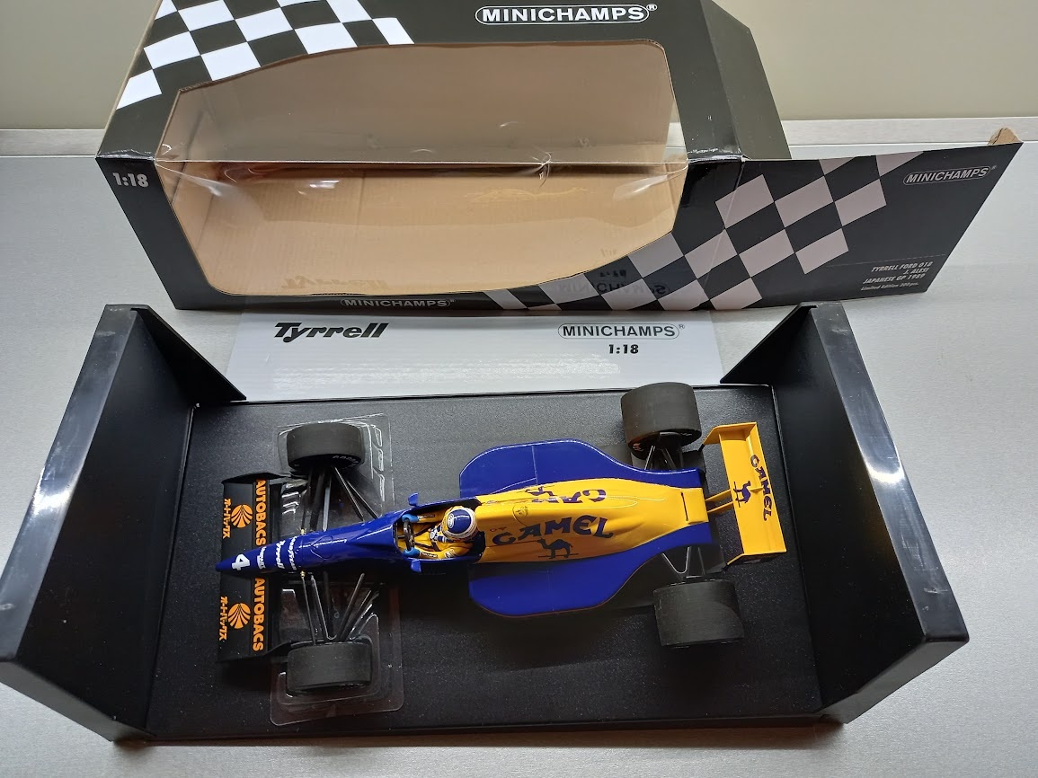 F1 TYRRELL FORD 018 CAMEL - ALESI GP JAPONSKA 1989 1:18 - 8