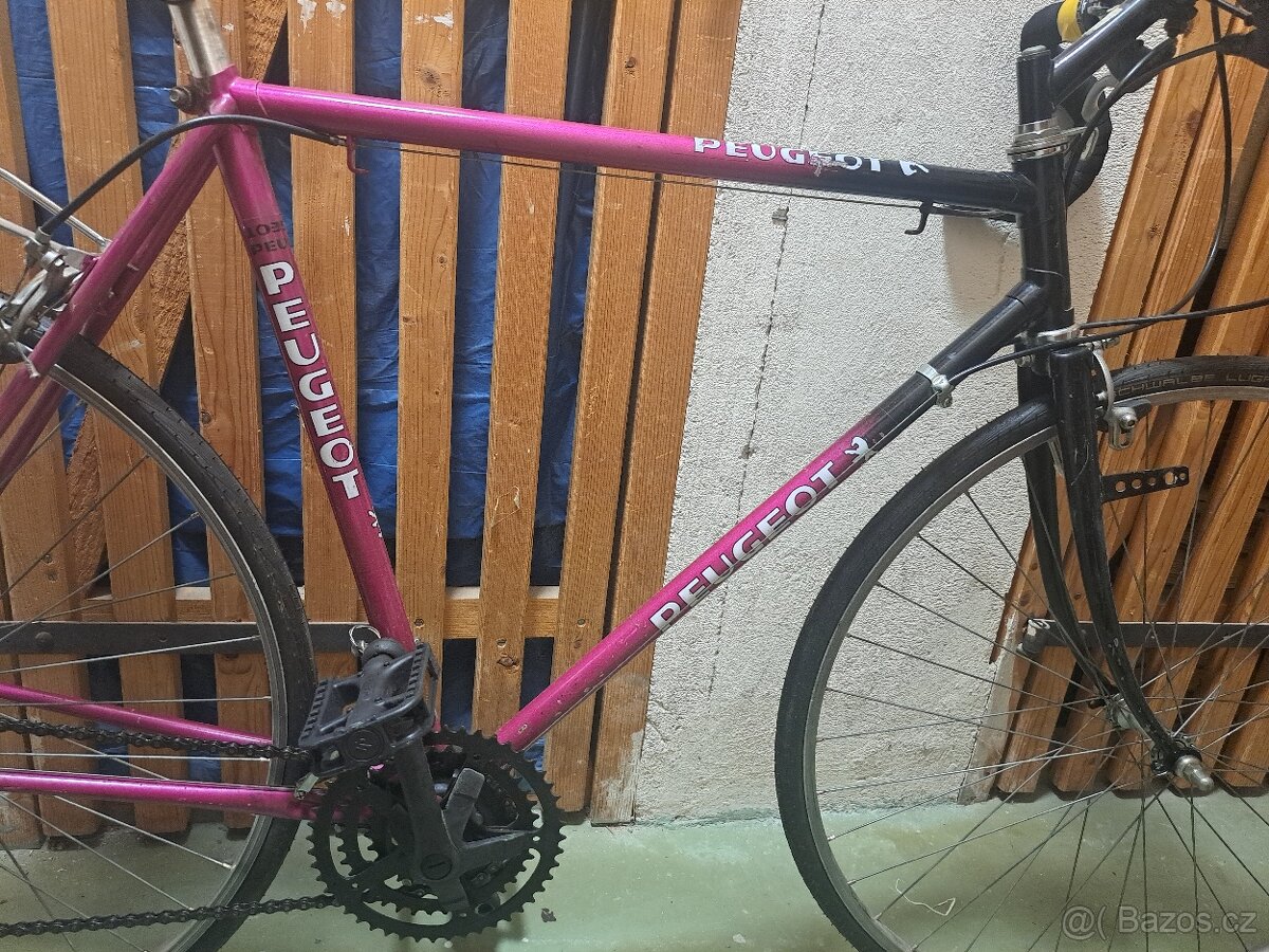 Staré silniční kolo Peugeot + hromada dílů - 8