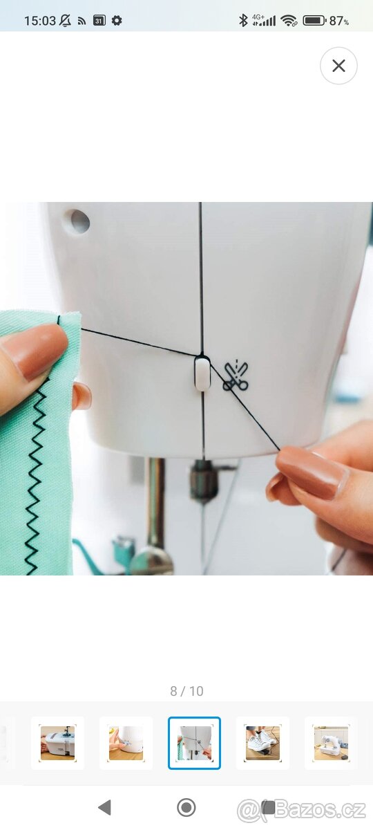 Šicí stroj Solac SW8220 Coton 12.0 bílý - 8