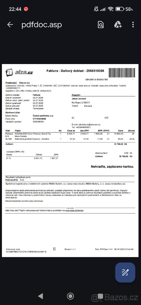 Dron Potensic Atom 2 - 8
