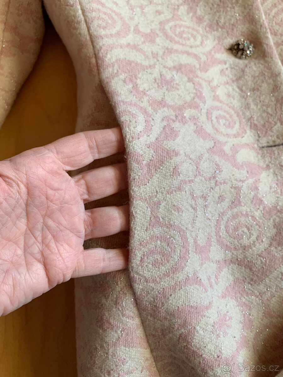 dámský vlněný značkový kabát - vel.36 - 8