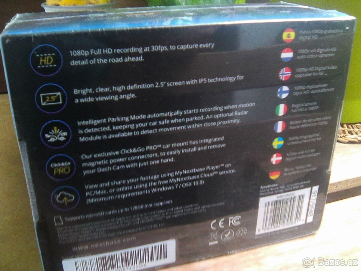 NEXTBASE Dash Cams - 222, černá, kamera do auta nová - 8