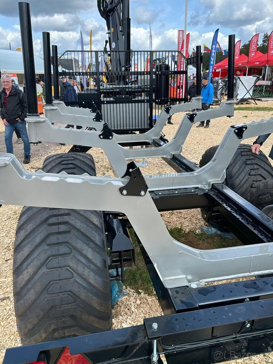 Přívěs na přepravu dřeva Trejon Multiforest MF1202 s jeřábem - 8