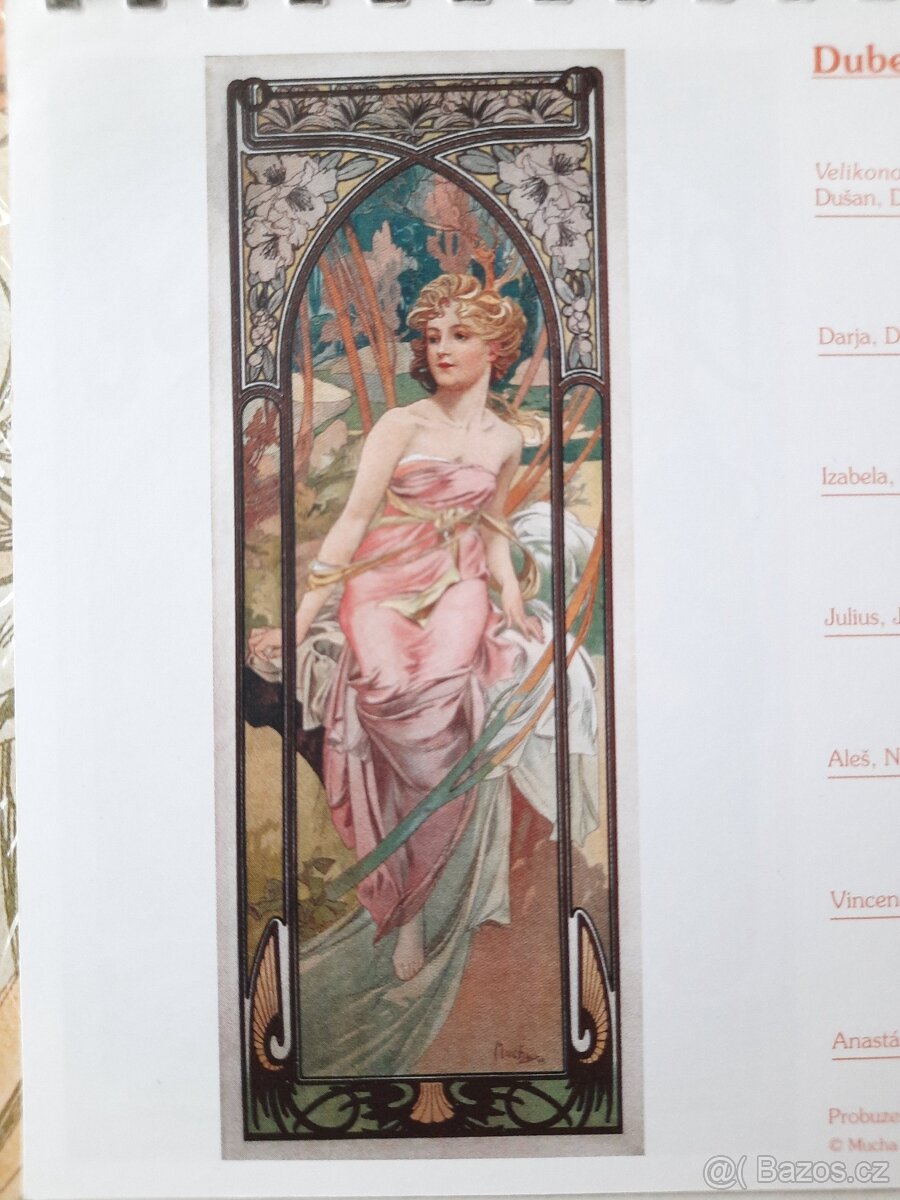 Kalendáře Mucha, Tiskárna cenin, Victoria Frances, ... - 8