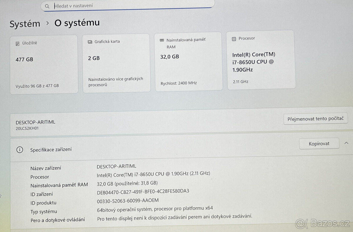 Lenovo ThinkPad P52s 4K 15" LCD - 8