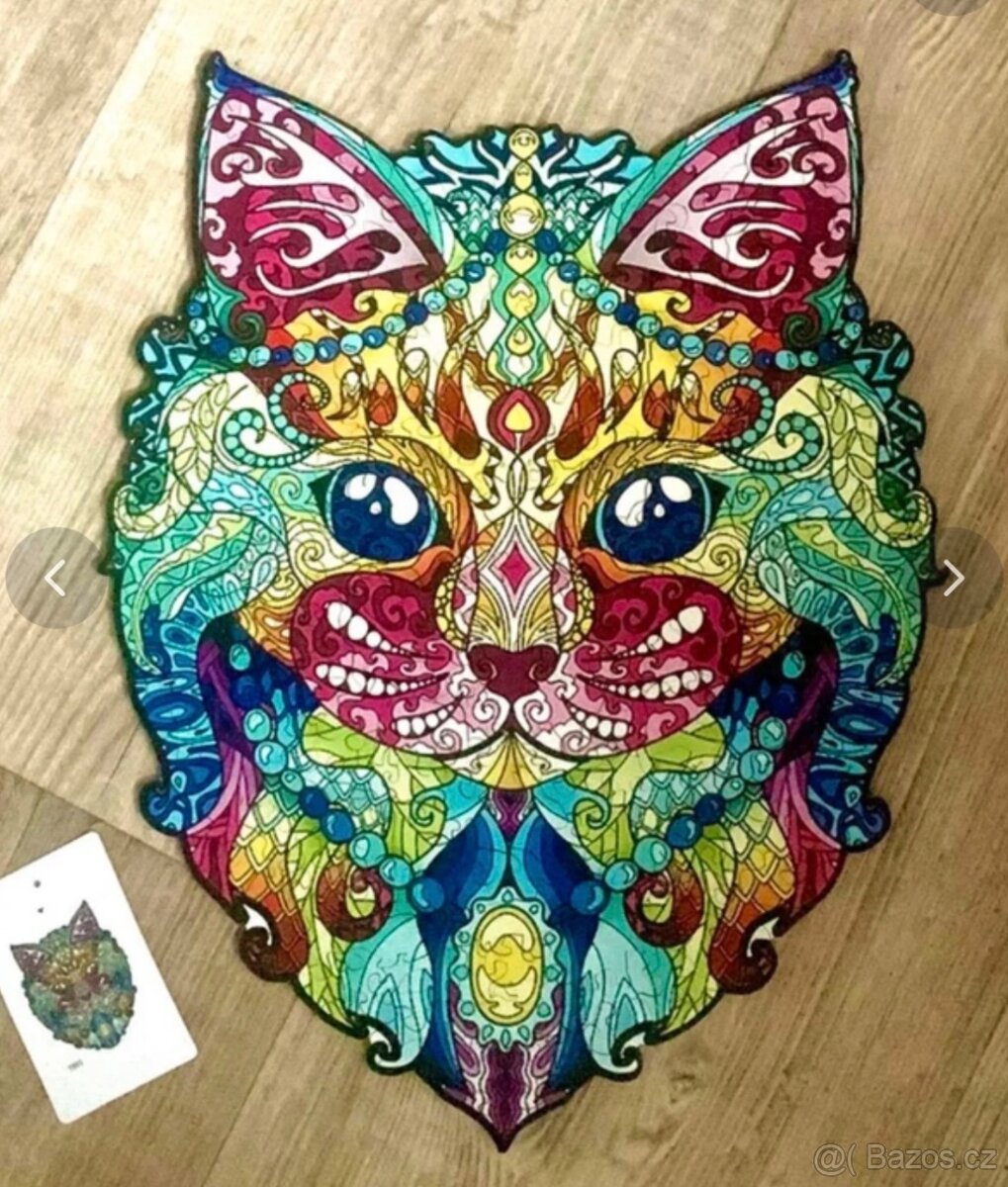 Puzzle drevene Lev, Kocka, Dinosaurus - 8