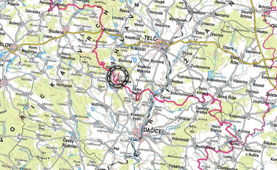 Pozemek, komerční, prodej, Mysletice, Jihlava - 8