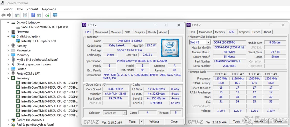 Notebook Fujitsu Lifebook U748 - 8