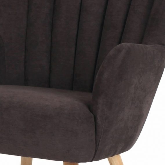 Prodám Křeslo ušák AK-311 hnědá látka - 8