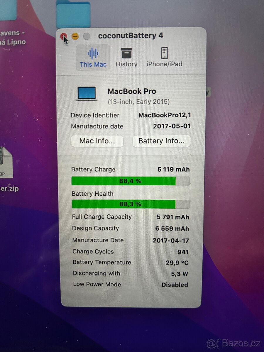 MacBook Pro 13” Early 2015, i5 / 8GB / 128GB - 8