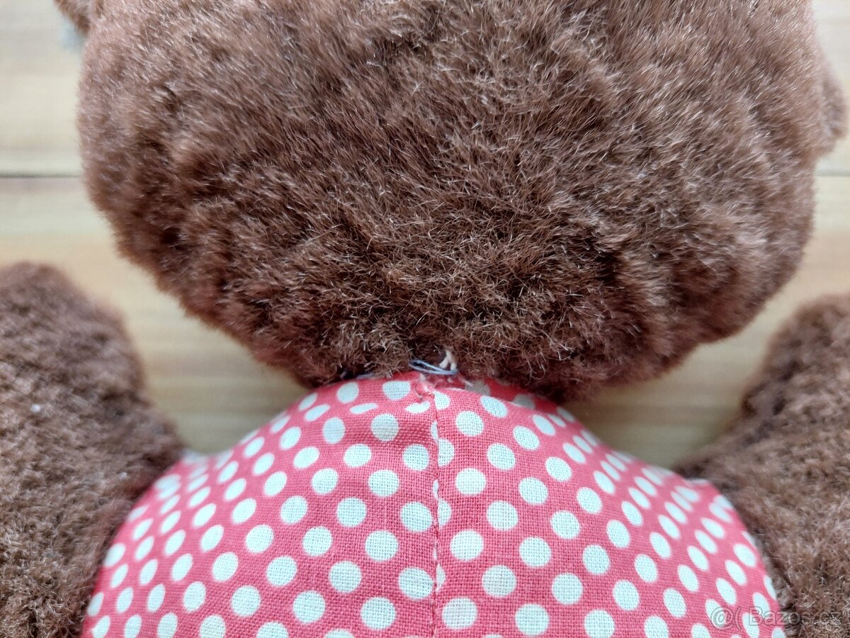Retro starý plyšák - medvěd medvídek hračka Méda Béďa SLEVA - 8