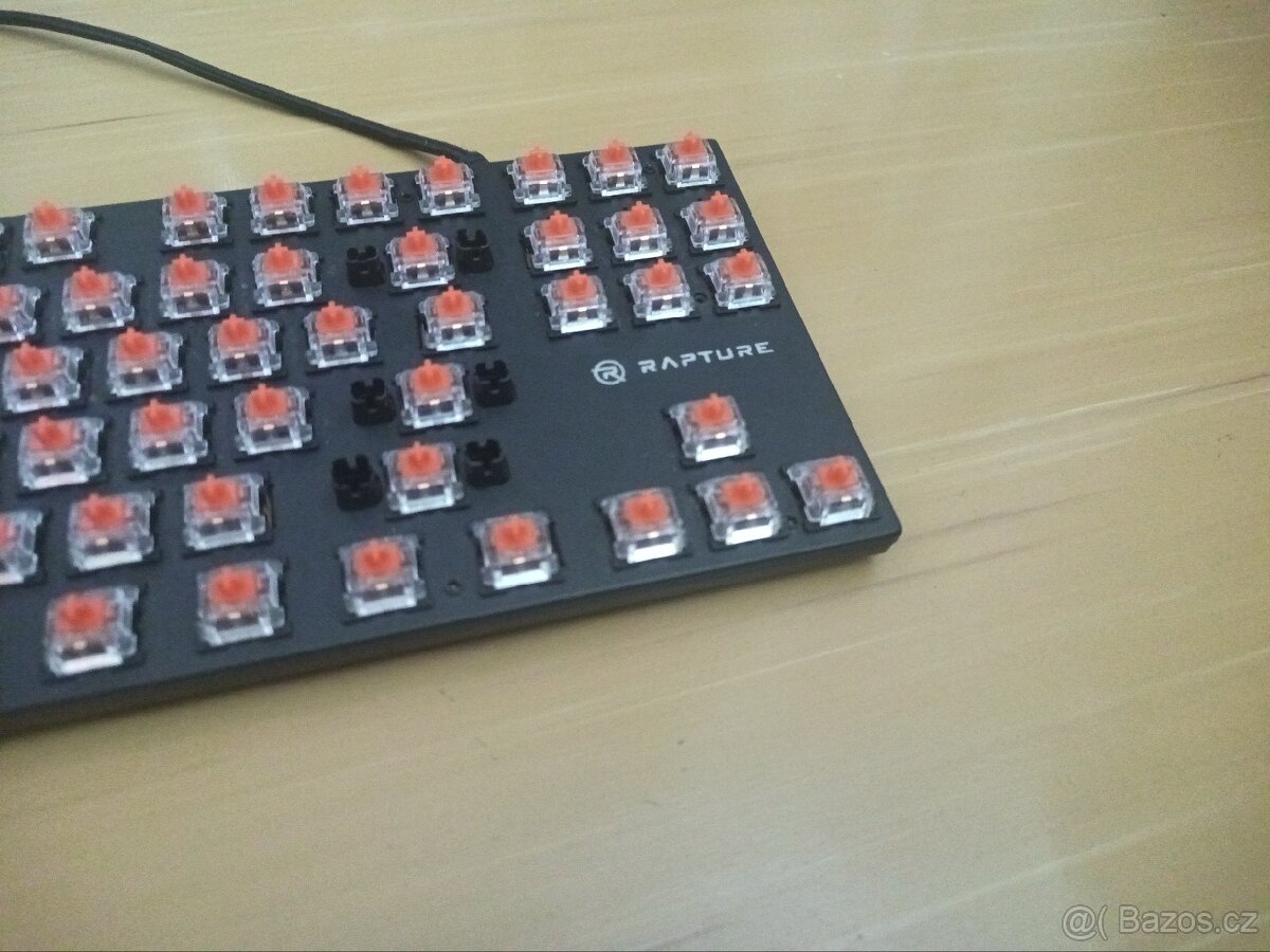 Herní mechanická klávesnice Rapture KILO Red Lineární Switch - 8