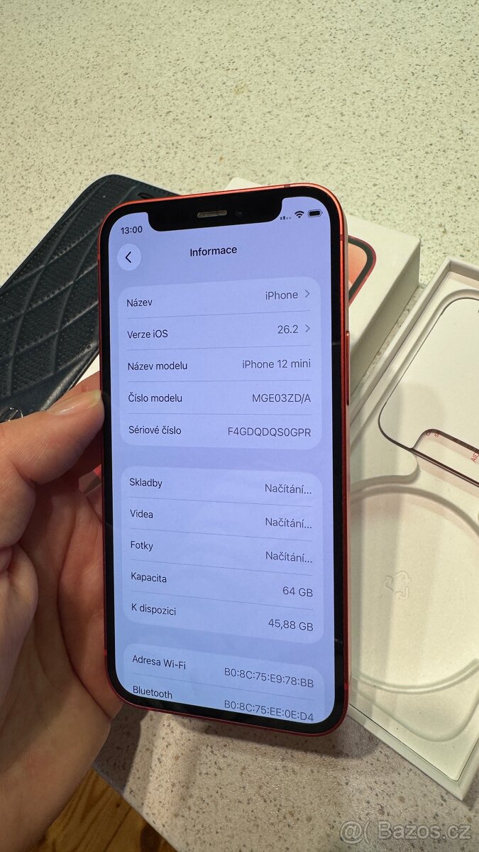 IPhone 12mini 64GB červený, top stav - 8