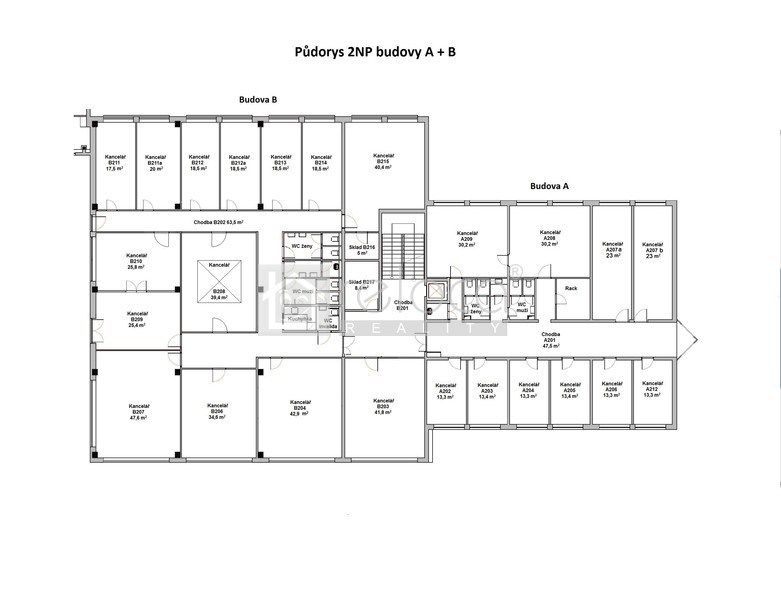Kancelářské prostory 18m2, P4 - Chodov, ul. Jana Růžičky - 8