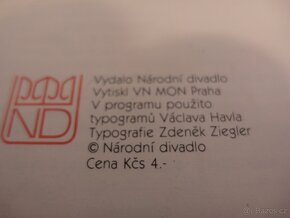 Divadelní program -V.Havel -Zahr. Slavnost - 1991 - 8
