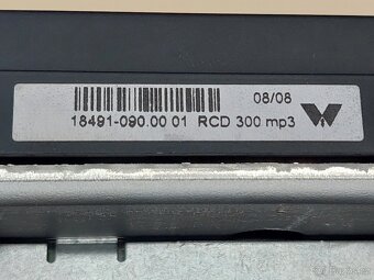 Prodám AUTORÁDIO RCD MP3 na GOLF V, atd.. - 8