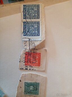 Mix různých dokumentů pohlednic a známek - 8