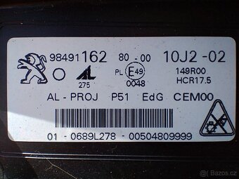 Peugeot 308 P5 t10 plast nárazníku - 8