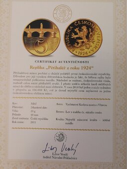 Nejvýznamnější české mince - repliky českých mincí - 8