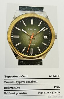 Československé Retro Vintage hodinky PRIM Ala Rolex z 80. ro - 8