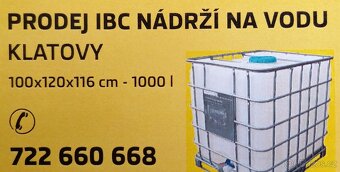 Zásobník 1.000 L - stavba  - zahrada - kontejner  - dešťovka - 8