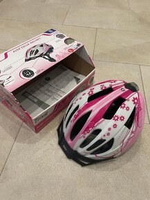 Dívčí cyklistická helma vel. 49-54 cm + rukavice - 8