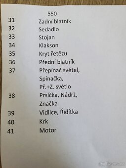 Jawa 50 pionýr sada nerezových šroubů 550, 555, 20, 21, 23 - 8