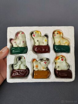 Sada tropických keramických ryb s ořezávátkem tužek (1950) - 8