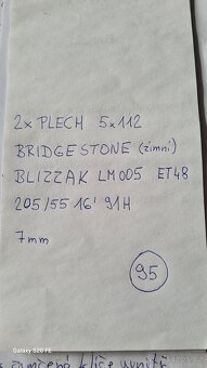 2X PLECH 5X112, 205/55/16 91H, ZIMNÍ, ET48 - Č 95 - 8