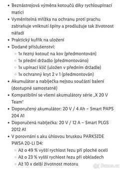 Aku bruska peformance 125 užší čelo - 8