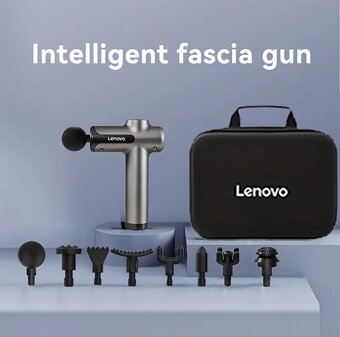 Masážní Pistole + 8 másážních nástavců (Lenovo) - 8