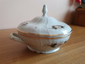 Talířová sada kytky s černým zdobením Bernadotte - 8