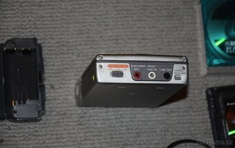 MD minidisc SONY MZ-R35, DO, sluch,,manual, adapter AA bater - 8