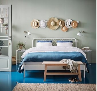 IKEA postel Nesttun 140 x 200 + matrace - 8