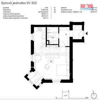 Pronájem bytu 1+kk v Kutné Hoře, ul. Pod Valy - 8
