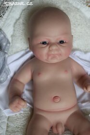 Roztomilé silikonové miminko chlapeček 36cm - 8
