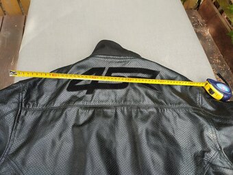 Kožená dvoudílná moto bunda zn.4SR vel.56 + chránič. - 8