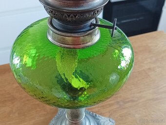 ART DECO STAROŽITNÁ PETROLEJOVÁ LAMPA GAUDARD, FRANCIE 1920 - 8