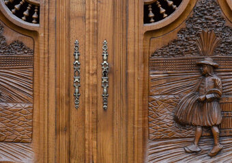 Dubový sekretář, příborník - SEDLÁK A SELKA - 8