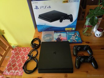 Ps4 slim 500gb 3x hry 2x ovladače orig krabice - 8