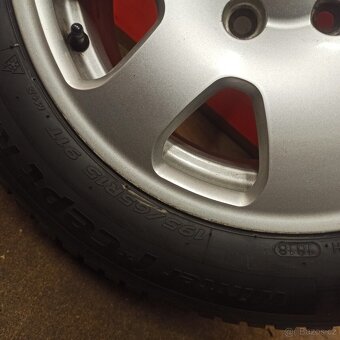 ALU kola Audi A4, 5x112 ,ET39 zimní pneu 195/65/15 - 8