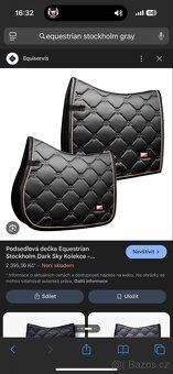 Podsedlová dečka Equestrian Stockholm dark sky - 8